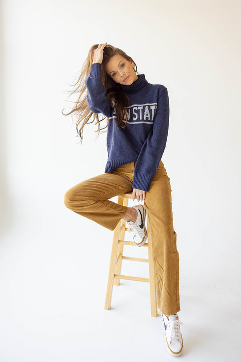 Penn State Railway Sweater Rolled Turtleneck